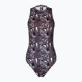 Дамски бански костюм от една част ZONE3 OWS Renew High Neck black/white