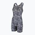Дамски бански костюм от една част ZONE3 OWS Renew Short Leg Knee Skin black/white  6
