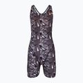 Дамски бански костюм от една част ZONE3 OWS Renew Short Leg Knee Skin black/white 