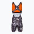 Дамски бански костюм от една част ZONE3 OWS Renew Short Leg Knee Skin black/white  2