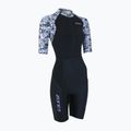 Дамски костюм за триатлон ZONE3 Lava Short Sleeve Trisuit white/gravel