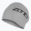 Шапка за плуване ZONE3 Extra Long Hair silver