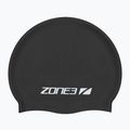 ZONE3 Силиконова шапка за плуване черна