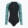 Дамски цял костюм за плуване ZONE3 Long Sleeve teal tie dye
