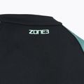 Дамски цял костюм за плуване ZONE3 Long Sleeve teal tie dye 4