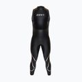 Мъжки неопренов костюм за триатлон ZONE3 Glide Sleeveless Wetsuit black/grey
