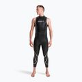 Мъжки неопренов костюм за триатлон ZONE3 Glide Sleeveless Wetsuit black/grey 3
