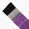 Дамски чорапи Endura Coolmax Race 3 pairs W end purple 6
