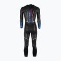Мъжки неопренов костюм за триатлон HUUB Agilis II Back Zip 3.5 metallic blue 2