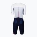 Дамски гащеризон за триатлон HUUB Anemoi 3 SUB22 white/navy/pink 2