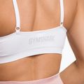 Gymshark Безшевен сутиен с високо деколте фитнес сутиен бял 4