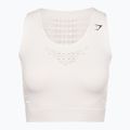 Дамски топ Gymshark Energy Seamless Crop Top cream white 5