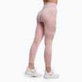 Дамски гамаши за тренировка Gymshark Flawless Shine Seamless розово/бяло 3