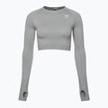 Дамски тренировъчен топ с дълъг ръкав Gymshark Vital Seamless Crop Top light grey 5