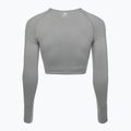 Дамски тренировъчен топ с дълъг ръкав Gymshark Vital Seamless Crop Top light grey 6