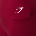 Дамски клинове Gymshark Training Full Lenght burgundy/white 7