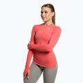 Дамски тренировъчен топ с дълъг ръкав Gymshark Vital Seamless Top червено/оранжево/бяло