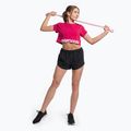 Дамски топ Gymshark Training Fraction Crop Top lava pink 2