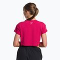 Дамски топ Gymshark Training Fraction Crop Top lava pink 3