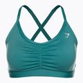 Gymshark Ruched Training Спортен сутиен fauna teal fitness 5