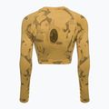 Дамски тренировъчен топ с дълъг ръкав Gymshark Adapt Camo Savanna Seamless индийско жълто 6