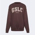 Дамски тренировъчен суитшърт Gymshark Gfx Gslc Oversized brown 5
