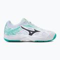 Дамски обувки за тенис Mizuno Break Shot 3 AC white and green 61GA212623 2