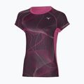 Дамска тениска за бягане Mizuno Aero Tee gape wine