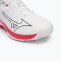 Дамски обувки за тенис Mizuno Wave Exceed Tour 5 CC undyed white/quiet shade/opera red 7