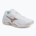 Дамски обувки за хандбал Mizuno Wave Stealth V white/rose/snow white