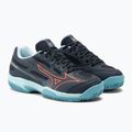 Детски обувки за тенис Mizuno Exceed Star CC колежанско синьо/солей/танагер/тюркоаз 4