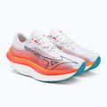 Mizuno Wave Rebellion Pro бяло-оранжеви обувки за бягане J1GC231701 4