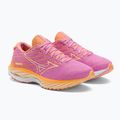 Дамски обувки за бягане Mizuno Wave Rider 26 Roxy cyclamen/white/mockorang 5