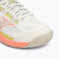 Дамски обувки за тенис Mizuno Break Shot 4 AC snow white/ neon flame/ ghost gray 7