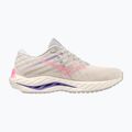 Дамски обувки за бягане Mizuno Wave Inspire 19 snow white/ hi vis pink/ purple punch 10