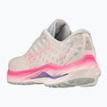 Дамски обувки за бягане Mizuno Wave Inspire 19 snow white/ hi vis pink/ purple punch 12