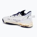 Мъжки обувки за хандбал Mizuno Wave Mirage 5 white/bribbon/mp gold 3