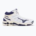 Мъжки обувки за волейбол Mizuno Wave Voltage Mid white / blue ribbon / mp gold 2
