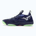 Мъжки обувки за волейбол Mizuno Wave Momentum 3 evening blue / tech green / lolite 3