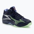 Мъжки обувки за волейбол Mizuno Thunder Blade Z Mid evening blue / tech green / lolite