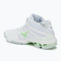 Дамски обувки за волейбол Mizuno Wave Voltage Mid white/glacial ridge/patina green 3