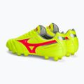 Мъжки футболни обувки Mizuno Morelia II Pro MD safety yellow/fiery coral 2/galaxy silver 3