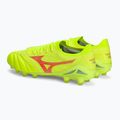 Mizuno Morelia Neo IV Β Elite MD safety yellow/fiery coral 2/galaxy silver мъжки футболни обувки 4
