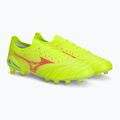 Mizuno Morelia Neo IV Β Elite MD safety yellow/fiery coral 2/galaxy silver мъжки футболни обувки 5