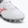 Детски футболни обувки Mizuno Monarcida Neo III Select Jr MD бяло/радиант червено 7