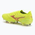 Mizuno Morelia Neo IV β Elite MIX safety yellow/fiery coral 2/safety yellow мъжки футболни обувки 3