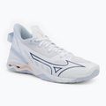 Дамски обувки за хандбал Mizuno Wave Mirage 5 white/navy peony/peach parfait