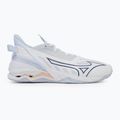 Дамски обувки за хандбал Mizuno Wave Mirage 5 white/navy peony/peach parfait 2