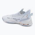 Дамски обувки за хандбал Mizuno Wave Mirage 5 white/navy peony/peach parfait 3