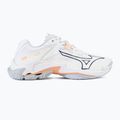 Дамски обувки за волейбол Mizuno Wave Lightning Z8 white/navy peony/peach parfait 2